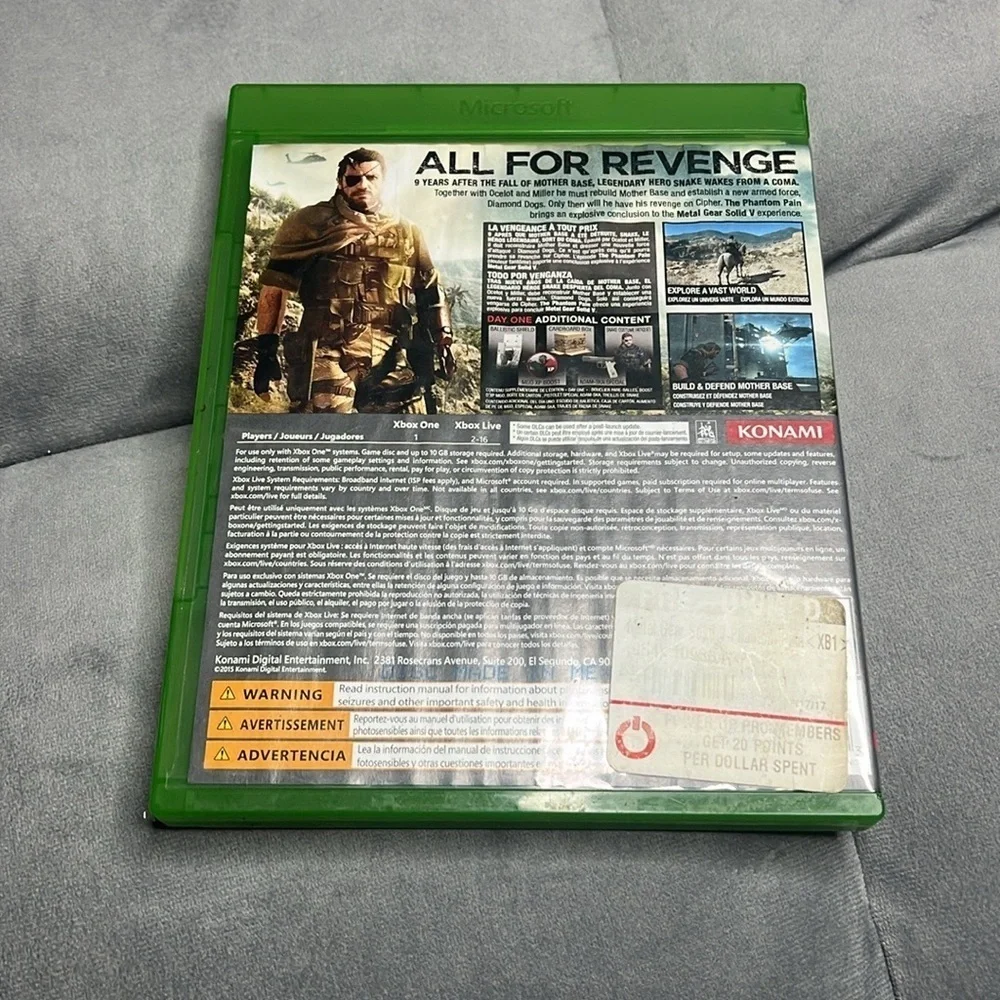 “Xbox One: Day One Edition Metal Gear Solid V: The Phantom Pain”